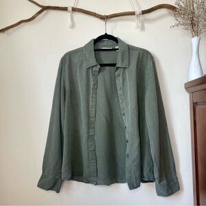Vintage Marsh Landing by Amanda Smith Button Up Top